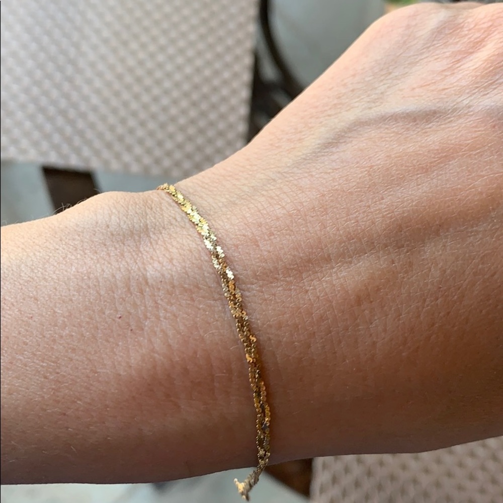 14k real gold bracelet chain